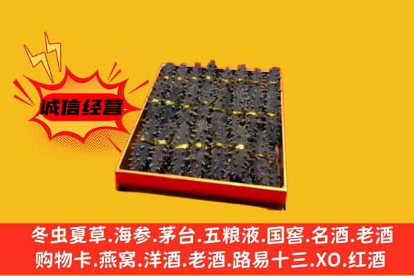 红河州蒙自市回收海参